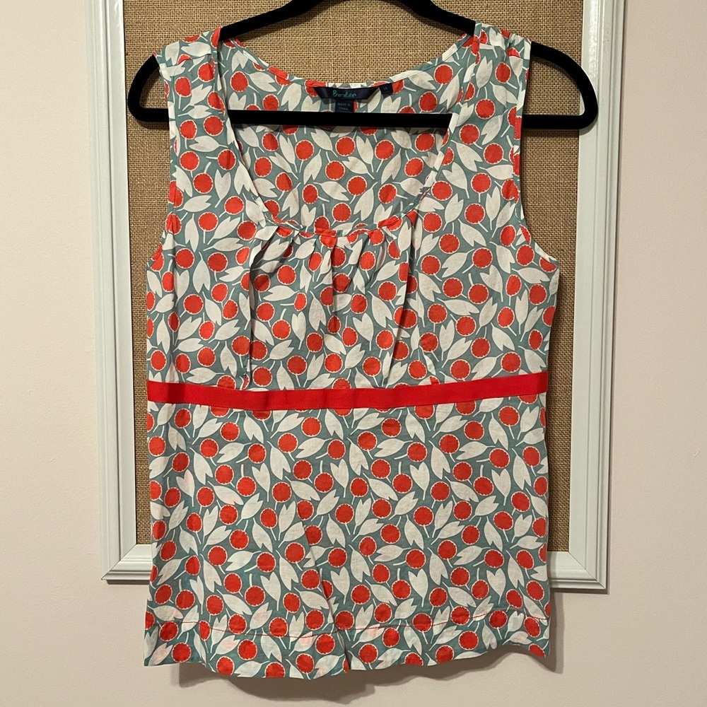 Boden structured tank. Size UK 14.